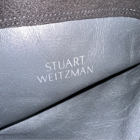 NIB Stuart Weitzman Black Suede Knee High Boots Women's 8 - Picture 11 of 12